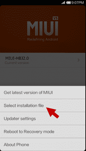 نصب فایل فلش Xiaomi