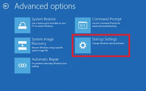 Advanced options
