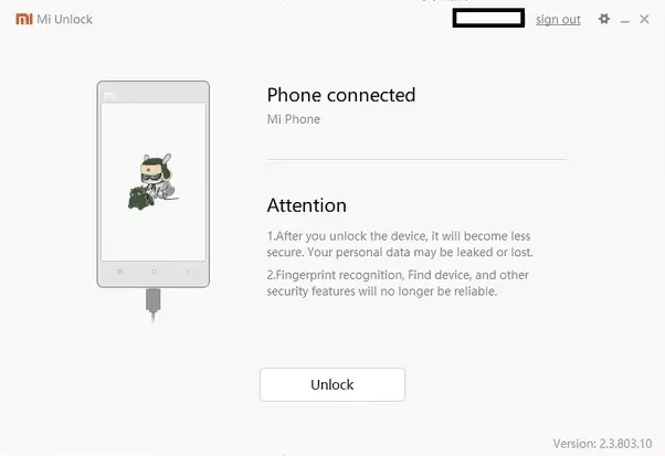 mi unlock